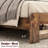 Queen Bed Frame, Wood Platform With Storage Led Headboard And Charging, Noise - Function, No Box Spring, Easy Assembly Task, Big Under Storage, Dark Brown Frame In Size 2 Outlets, Silent Working-2047150161