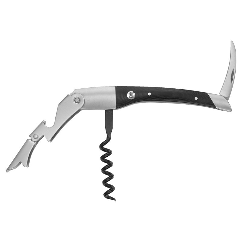 Classic Stainless Steel and Micarta Waiter's Corkscrew with Storage Case