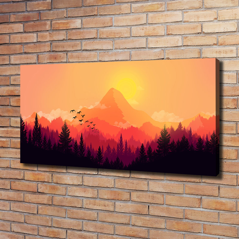 Mountain Landscape - No Frame Print on Canvas