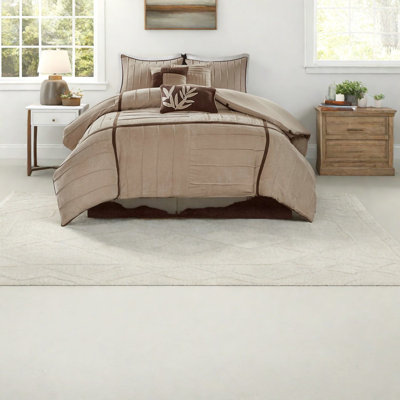 Luxury Suede Bedding Set, Polyester Texture, Casual Modern Home