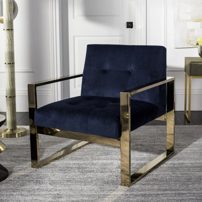 Fauteuil en velours capitonné de 30 po de largeur Skye