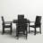 Modern Adirondack 5-Piece Farmhouse Trestle Dining Set-50288745