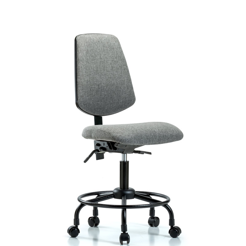 Chaise de dessinateur ergonomique Caius, Noir, Non inclus, Oui