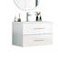 Ensemble de meuble-lavabo mural 24 po avec lavabo, deux tiroirs, lavabo en céramique, assemblage facile, poignée longue en métal doré, 2 tiroirs de rangement-119697173-119117013