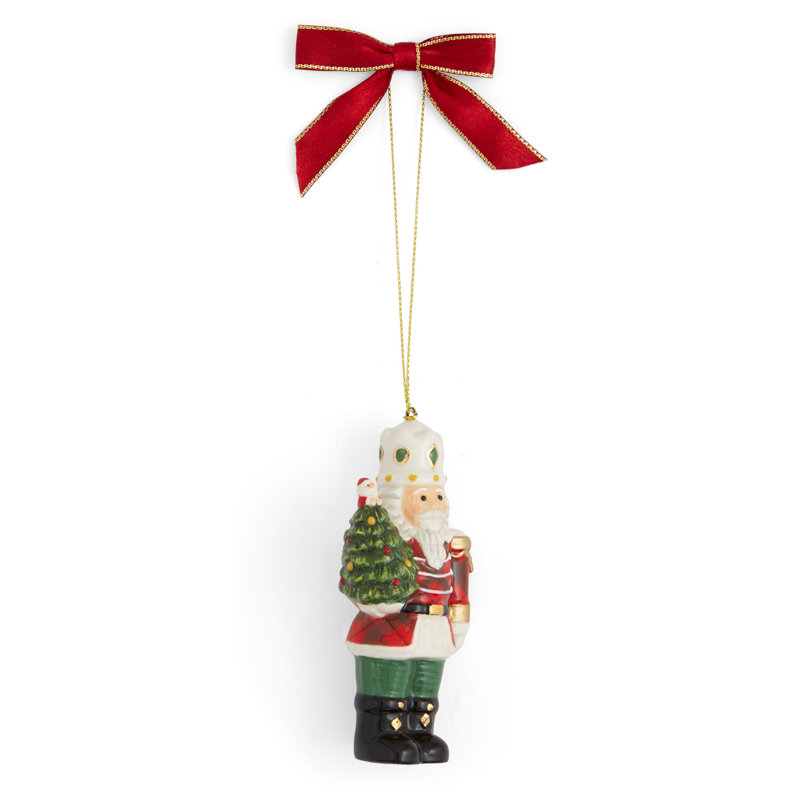 Ornement en forme de casse-noisette arbre de Noël 4 po Spode