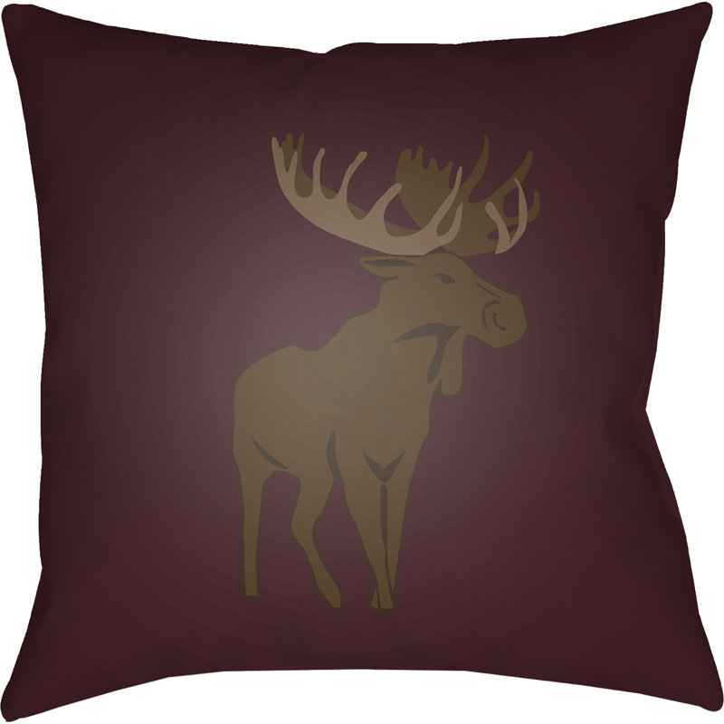 Outdoor Throw Pillow, 20" H x 20" W x 4" D, Gray