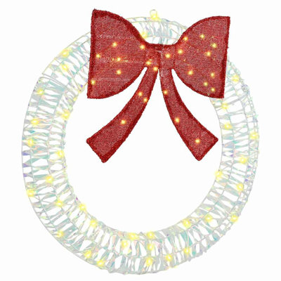 vidaXL Wreath with 80 LEDs PET