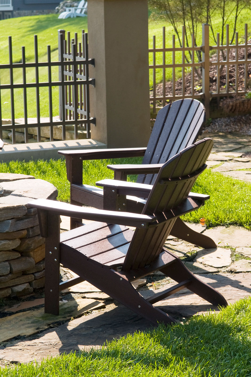 POLYWOOD® South Beach Adirondack Chair, Mahogany