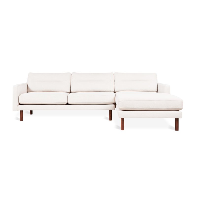 Canapé modulaire Miller, 100% polyester mérinos crème