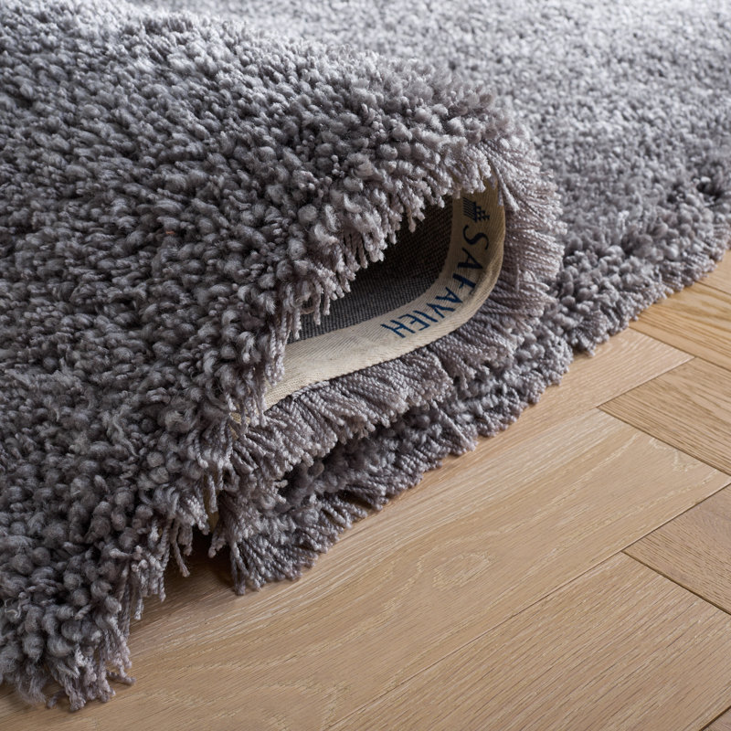 Assar Handmade Tufted Gray Area Rug, Square 9'