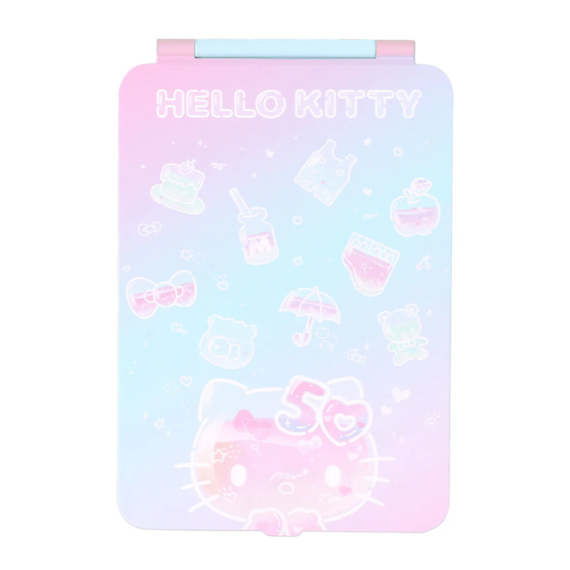 Mini miroir Hello Kitty Touch Pad avec lumières DEL et contrôle tactile doux, éclairage DEL réglable