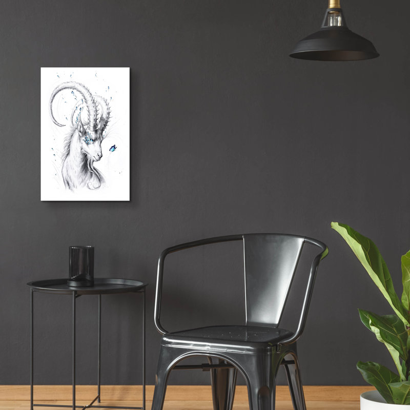 "Capricorne" par JoJoes Art, H 24 po x l 16 po x P 0,2 po