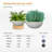 Kute Nest Indoor/Outdoor Large Fiberstone Rondo Bowl Planter D22" (Light French Gray)-117787927-114407583