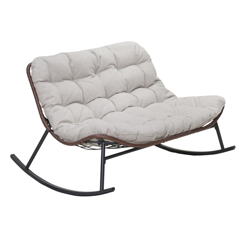 Double chaise berçante Papasan