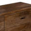 Commode 6 tiroirs Tao, bois de manguier, finition noyer, 60 po
