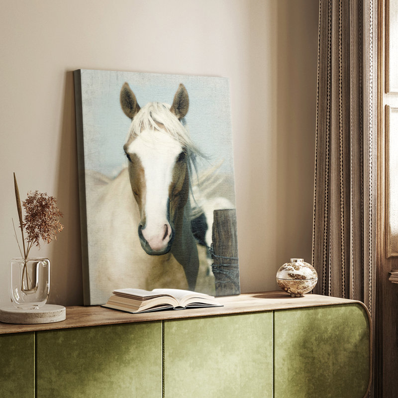 Cheval non reproductible - Cavas enveloppés de galerie, H 18 po x l 12 po