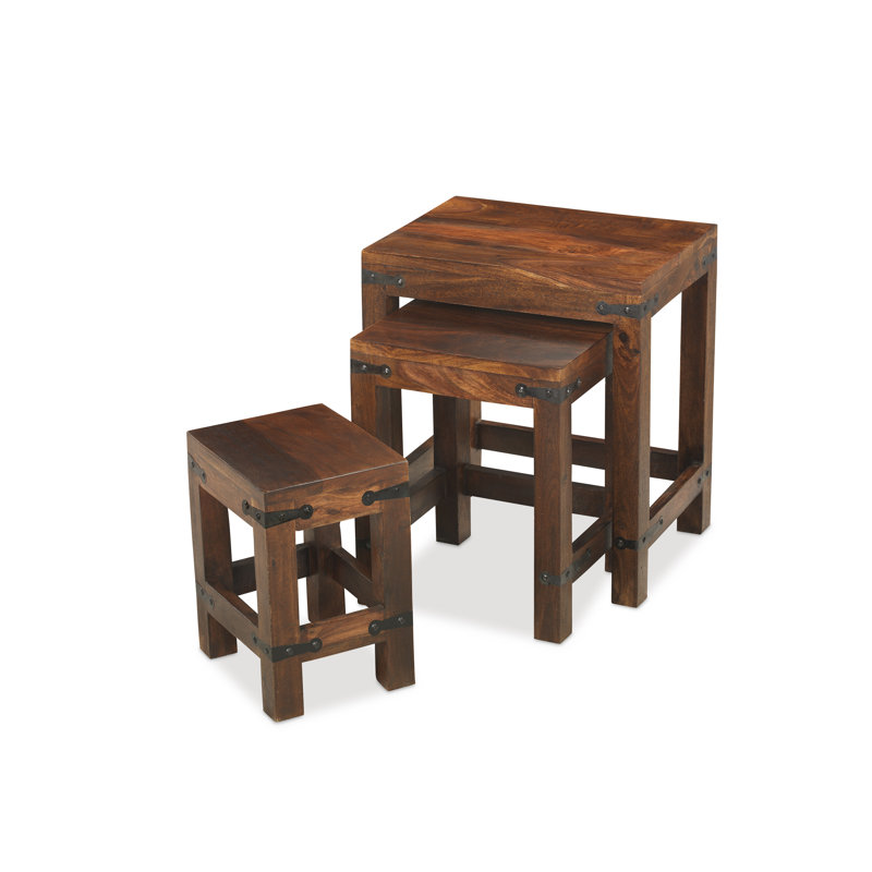Jali Indian Solid Wood Nesting Tables