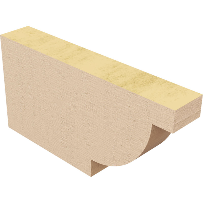 Queue de chevron Alpine Woodgrain TimberThane, brun clair apprêté, H 5 po x l 15 po x P 9 po