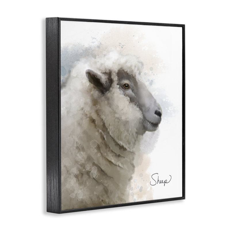 «Sourire à la ferme», estampe numérique par Matthew Piotrowicz, Giclée encadrée noir minuit, H 14 po x l 11 po