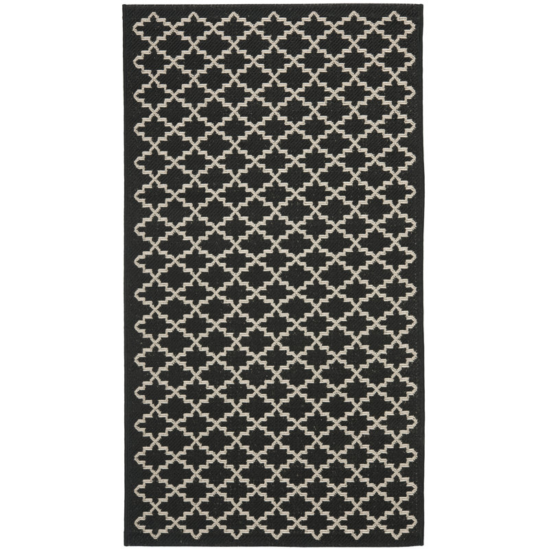 Herefordshire Performance Geometric Indoor/Outdoor Area Rug, Rectangle 4' x 5'7"