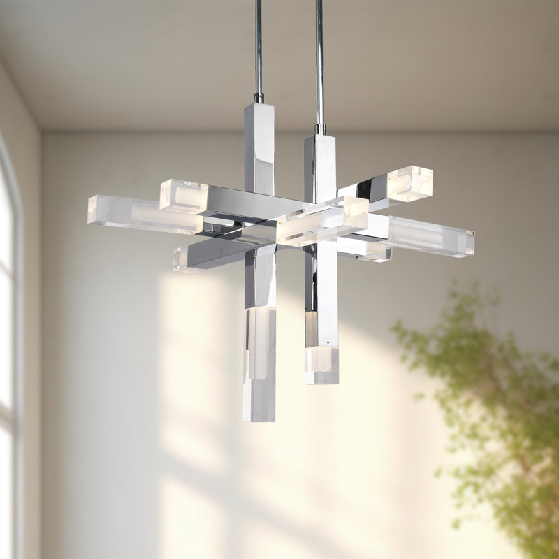 Martelo LED Pendant, 23.5" H x 30" W x 30" D