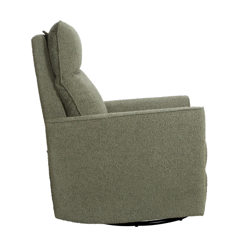 Soho Swivel Glider, Sage Boucle