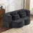 Chenille Futon Sofa Couch-1290841181