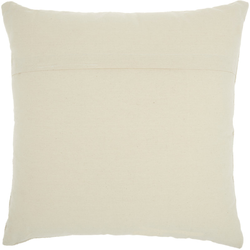 Appliqued Cotton Throw Pillow