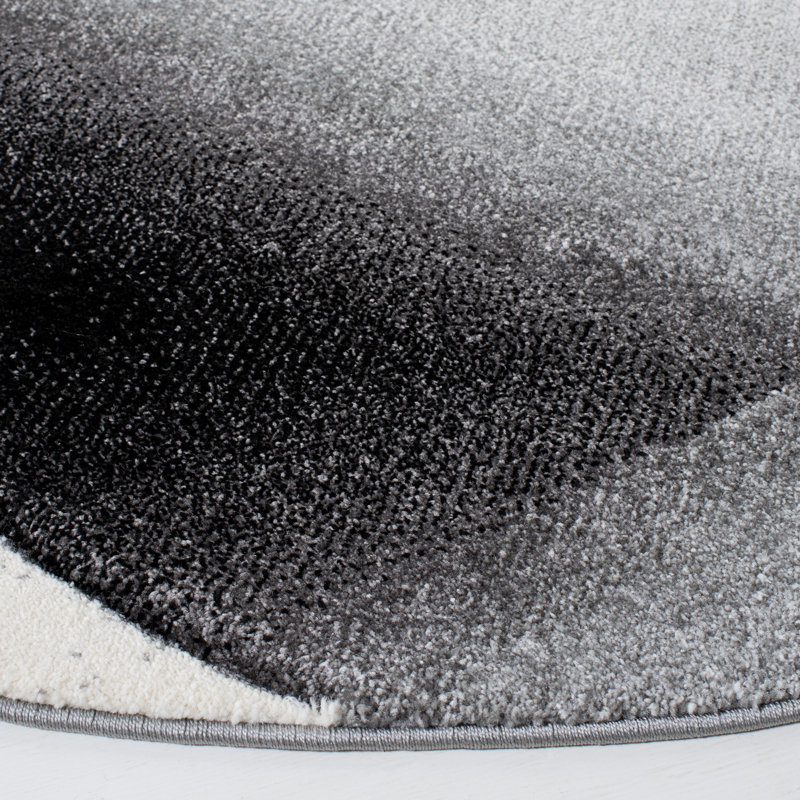 Tapis de performance géométrique Tonyville, Rond 6 pi 7 po