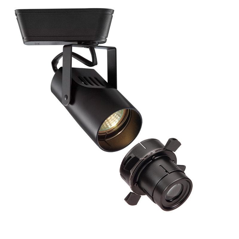 Spot Track Head, Lightolier Series, 75W MR16 Halogen, Black