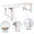Donashia Antique Rustic White Folding Farm Table-1851380375-1851380373