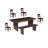 Solid Wood Live Edge Dining Table-739315283-739756618