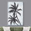Palmier tropical tropical bleu délavé industriel venteux palmier duo plantes art moderne rustique-101469649