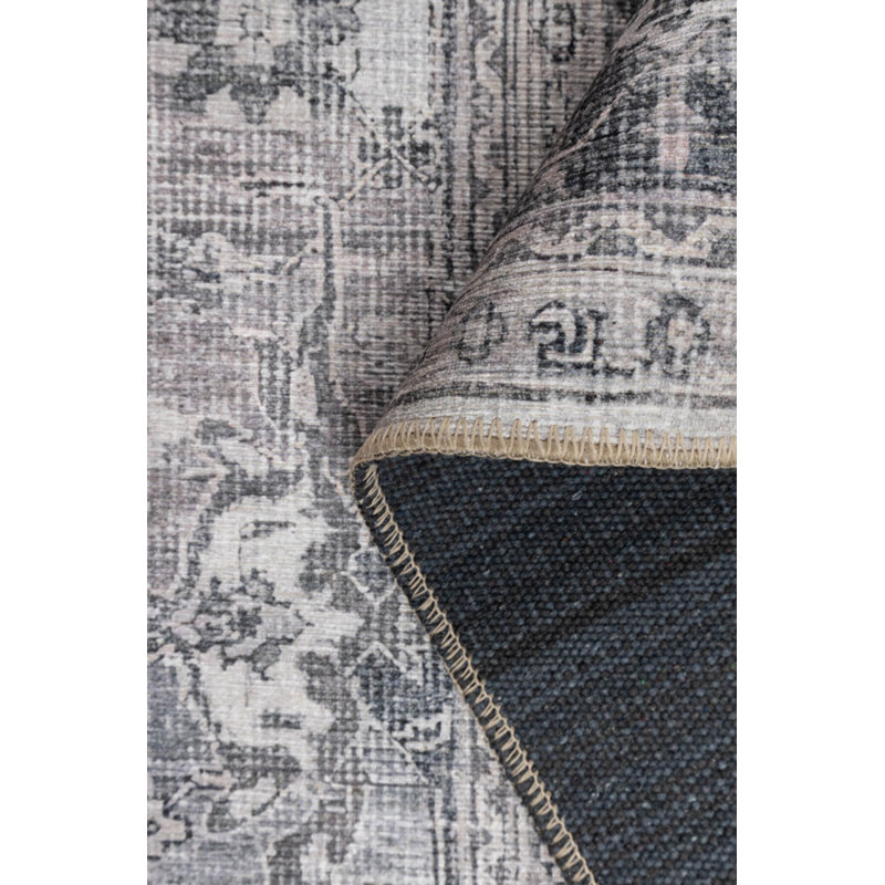 Tapis en chenille lavable Stonart, Rond 5 pi