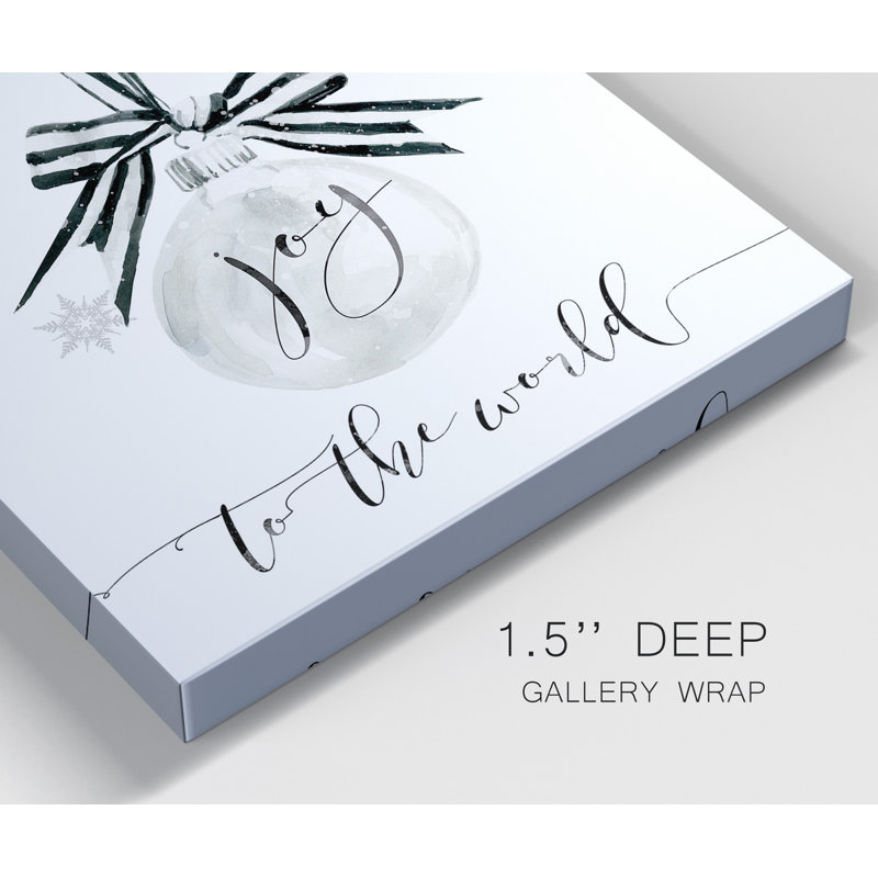 Joy Joy Ornament - ensemble de 2 reproductions d'art texturé sur toile tendue, H 32 po x l 64 po x P 1 po