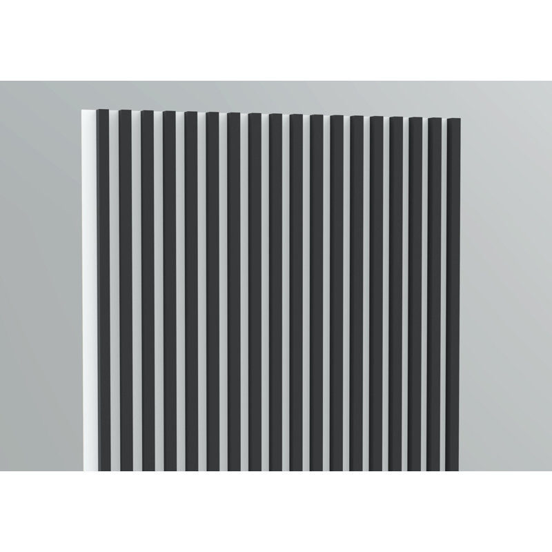 Decorative Wooden Wall Panels 88 x240cm, Graphite/White