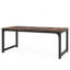 71-Inch Industrial Dining Table for 6-8 People, Rustic Rectangular with Heavy-Duty Metal Frame, Perfect for Modern and Multifunctional Use