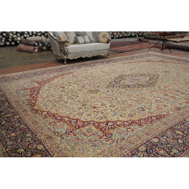 Vegetable Dye  Oriental Large Rug 14x21
