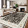 Large Oriental Floral Living Room Rug Washable Bedroom Rug Non-Slip Colorful Vintage Accent Floor Carpet For Home Decor