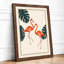 Flamingos and Monstera Botanical - Framed Print-528470807-528470808