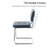Marlow 19.3" H Mid-Century Modern Tufted Faux Leather Side Dining Chair with Steel Frame-353112191-375947237