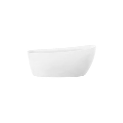 Baignoire autoportante ovale 60 po en blanc mat Bianca-W