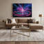 «Music Dance Floor Lights and Lasers», art mural sur toile grise-1638409156