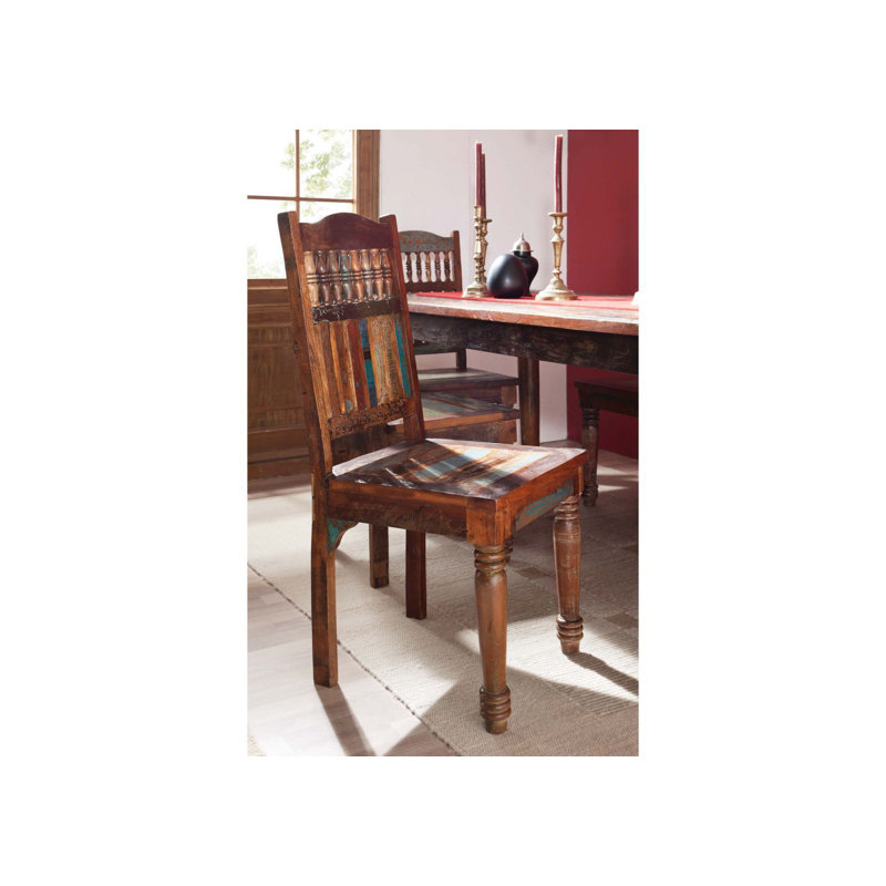 Fable 45cm H Solid Wood Slat Back Side Chair