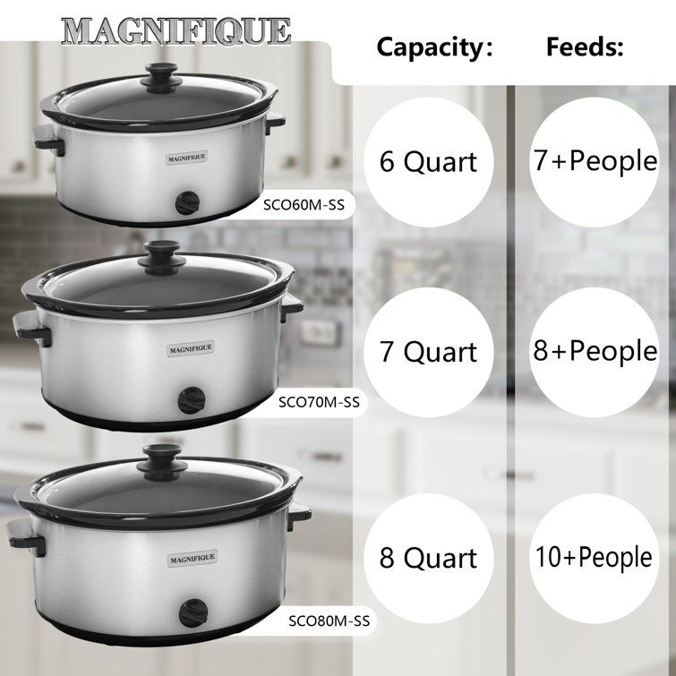 Magnifique Oval Slow Cooker 6 Quart / Matte Black / Manual