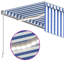 Dakota Fields 300cm W x 250cm D Polyester Cover Retractable Patio Awning-506593183