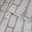 Rouleaux de papier peint à motif de briques blanches modernes gris clair 