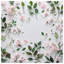 Pink Flowers Green Leaves Quilted Bedspread All Sizes-126079475