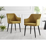 Wethersfield Luxury Velvet Upholstered Dining Chairs - Modern Design Kitchen Chairs