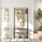 Coat Rack With Shoe Bench, Entryway Bench With Shoe Storage, Multifunctional Entryway Storage Organizer